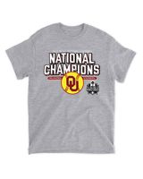 Oklahoma Sooners Champion 2022 T Shirt Unisex Standard T-Shirt sport-grey s